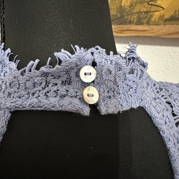 Intimately Free People Lace Day Dream Dress in Lake Blue - Size Medium - Picture 6 of 8